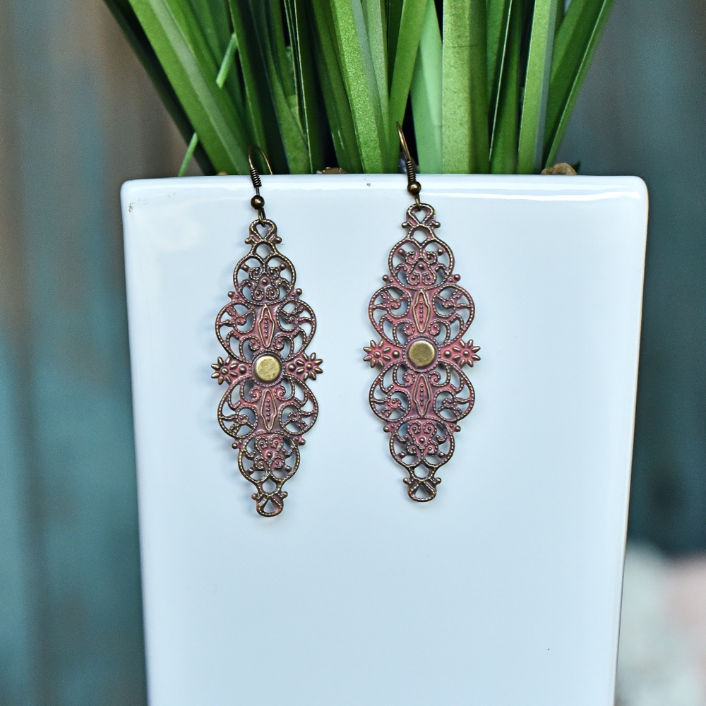 Hand-painted earrings